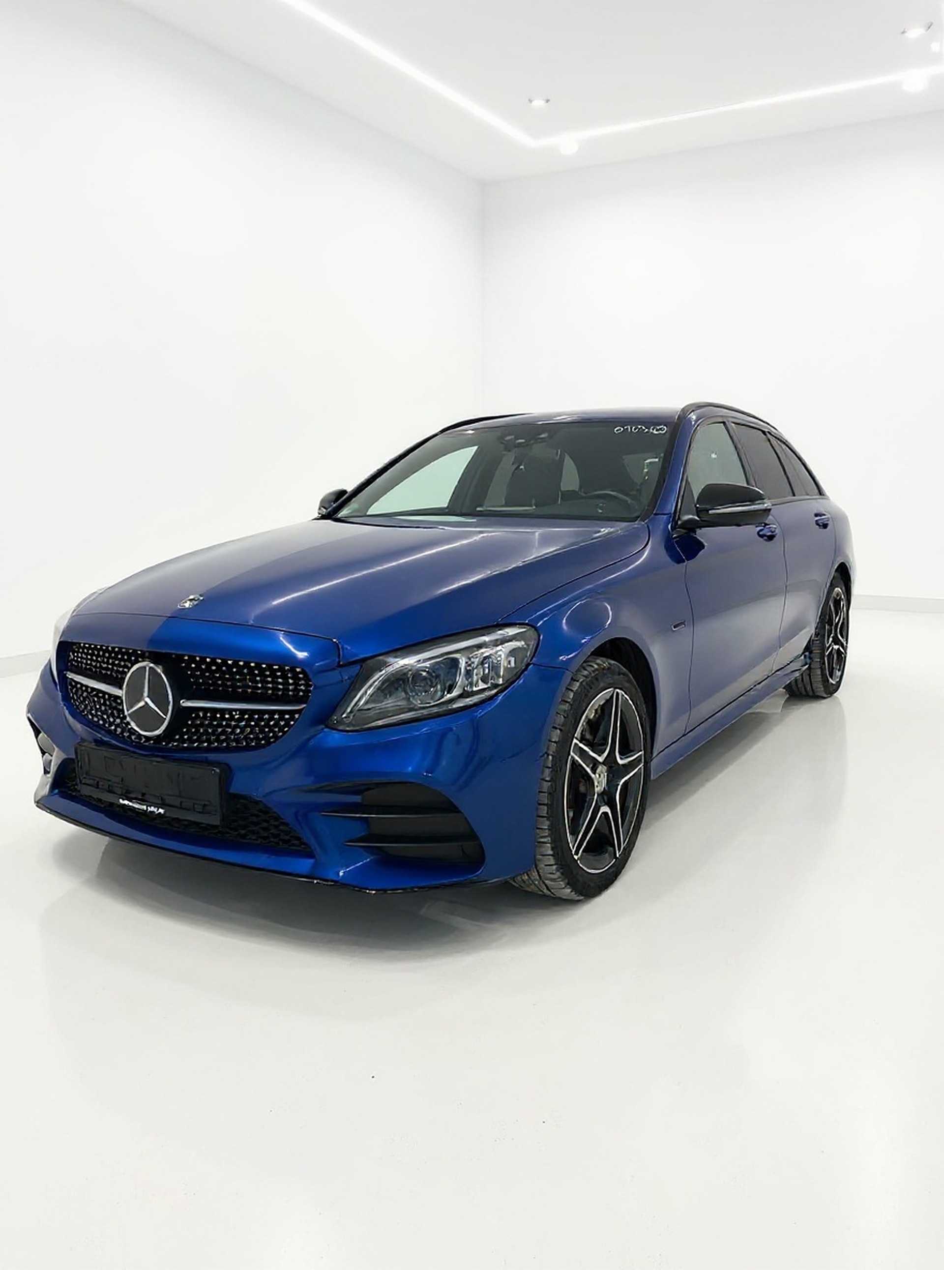 Mercedes  C-klasse BLÅ — efter